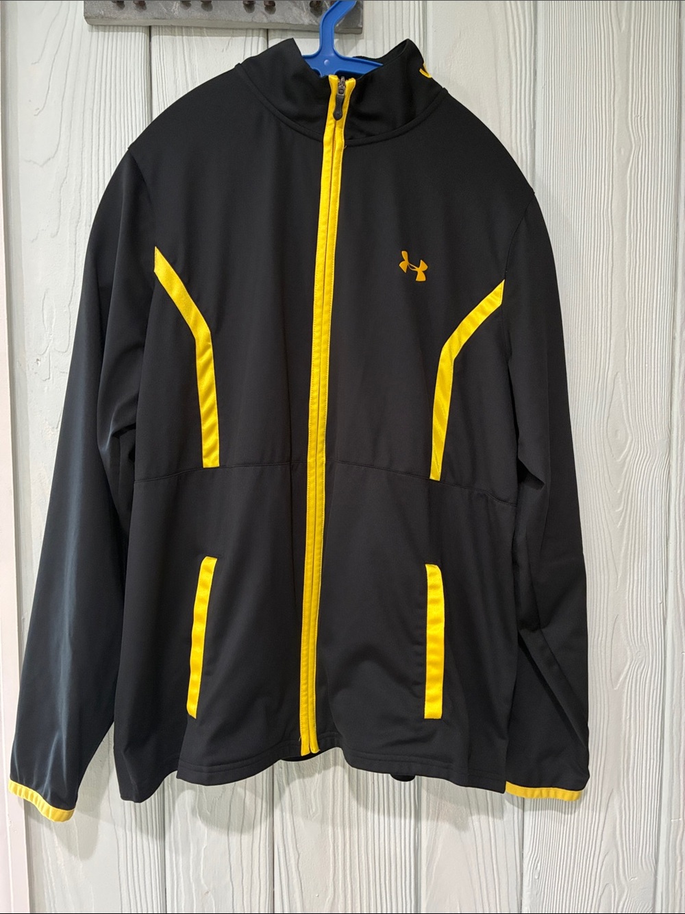 Under Armour Black Jacket with Yellow Trim